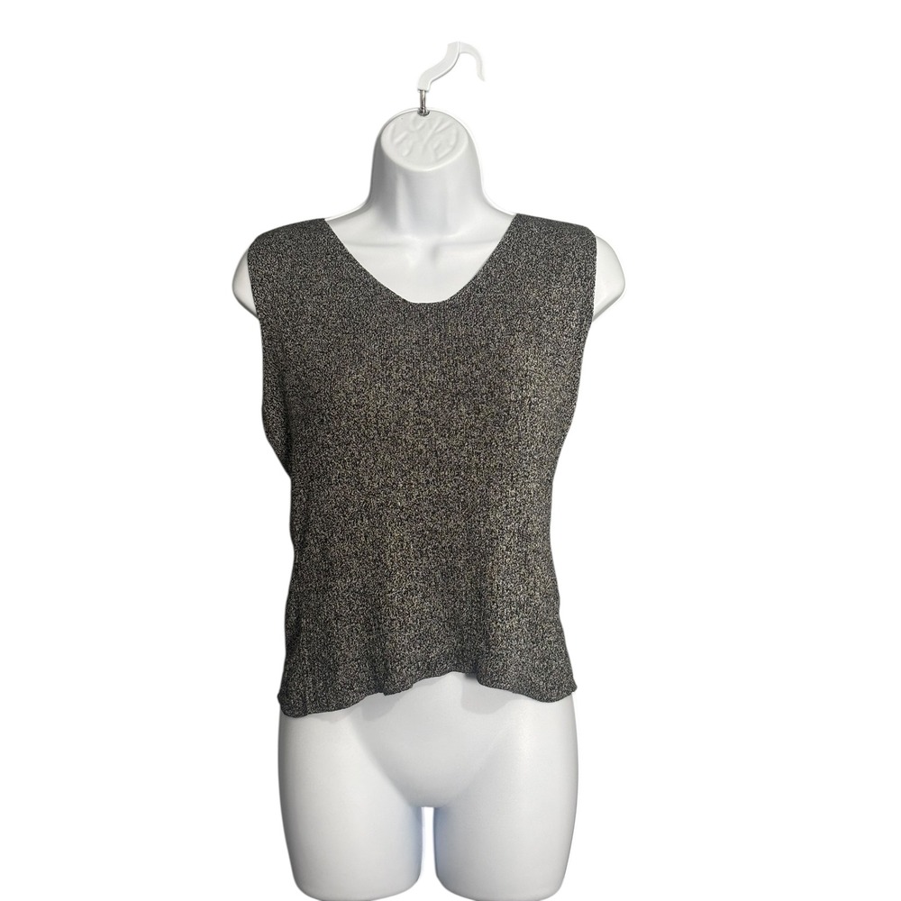 Vintage CLIO Silk Blend V-Neck Knit Tank Top M‎